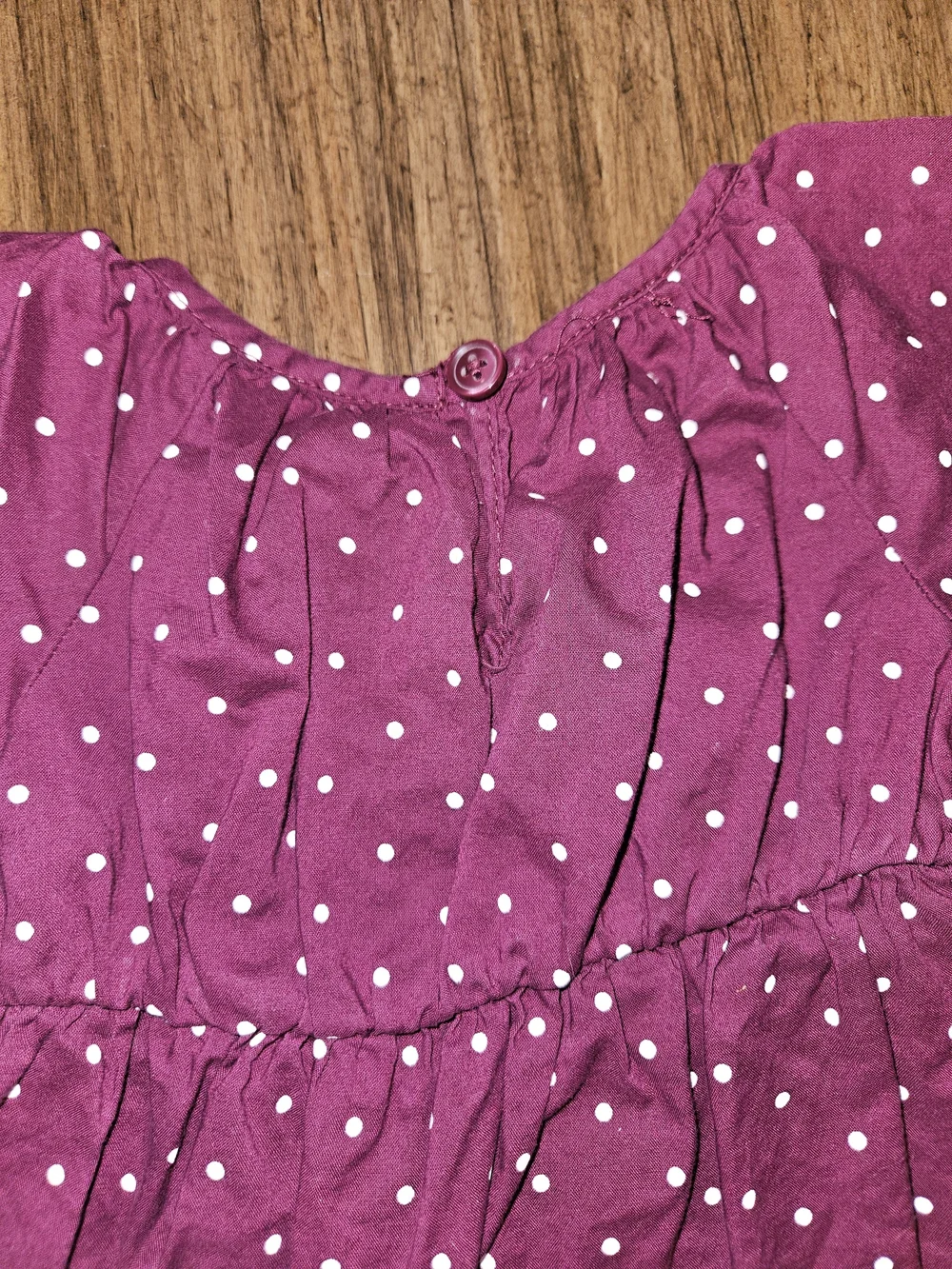 Carter's Plum Polka Dot Ruffle Dress